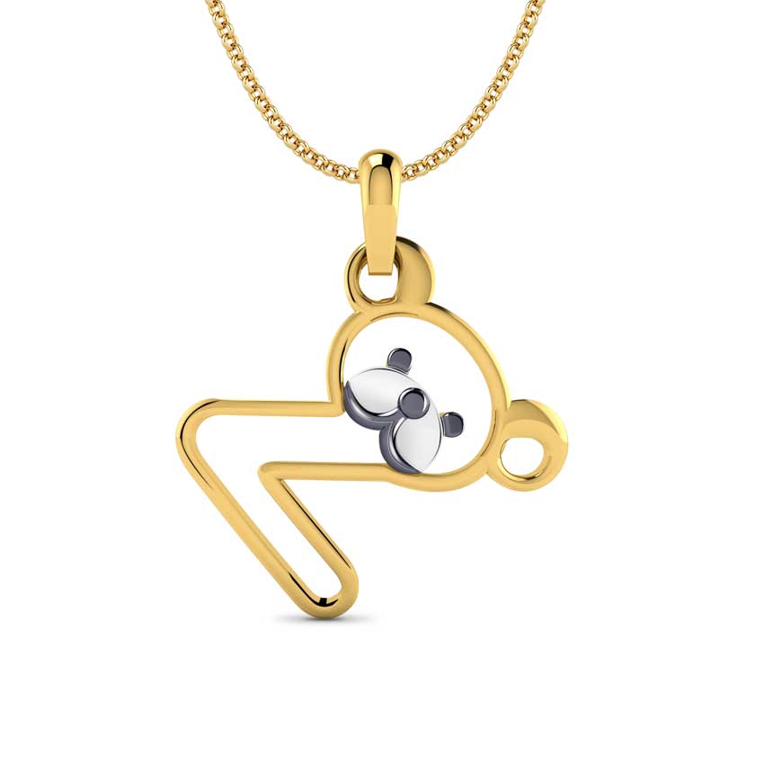 Teddy Alphabet Z Pendant