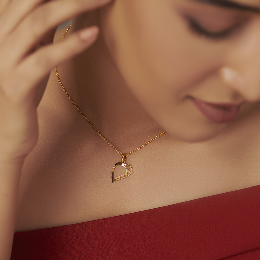 Open Heart Gold Pendant Open Heart Gold Pendant