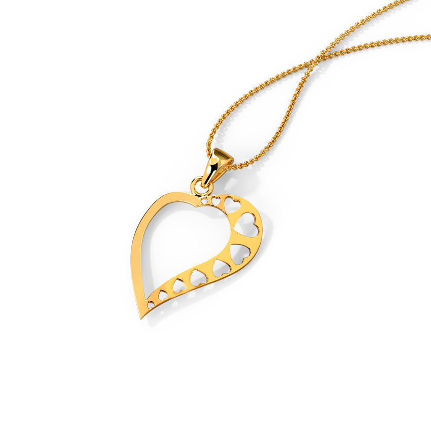 Open Heart Gold Pendant Open Heart Gold Pendant