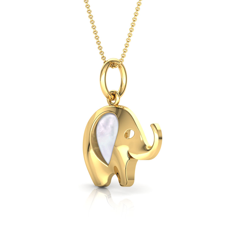 Elephant Mother of Pearl Kids Pendant