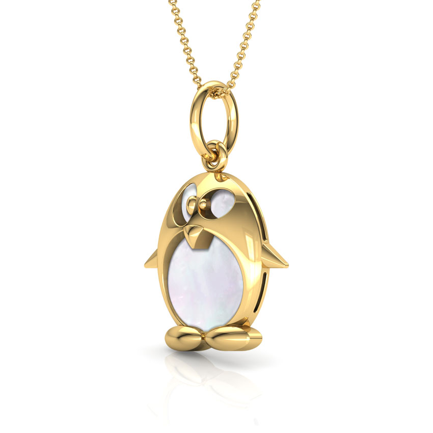 Penguin Mother of Pearl Kids Pendant
