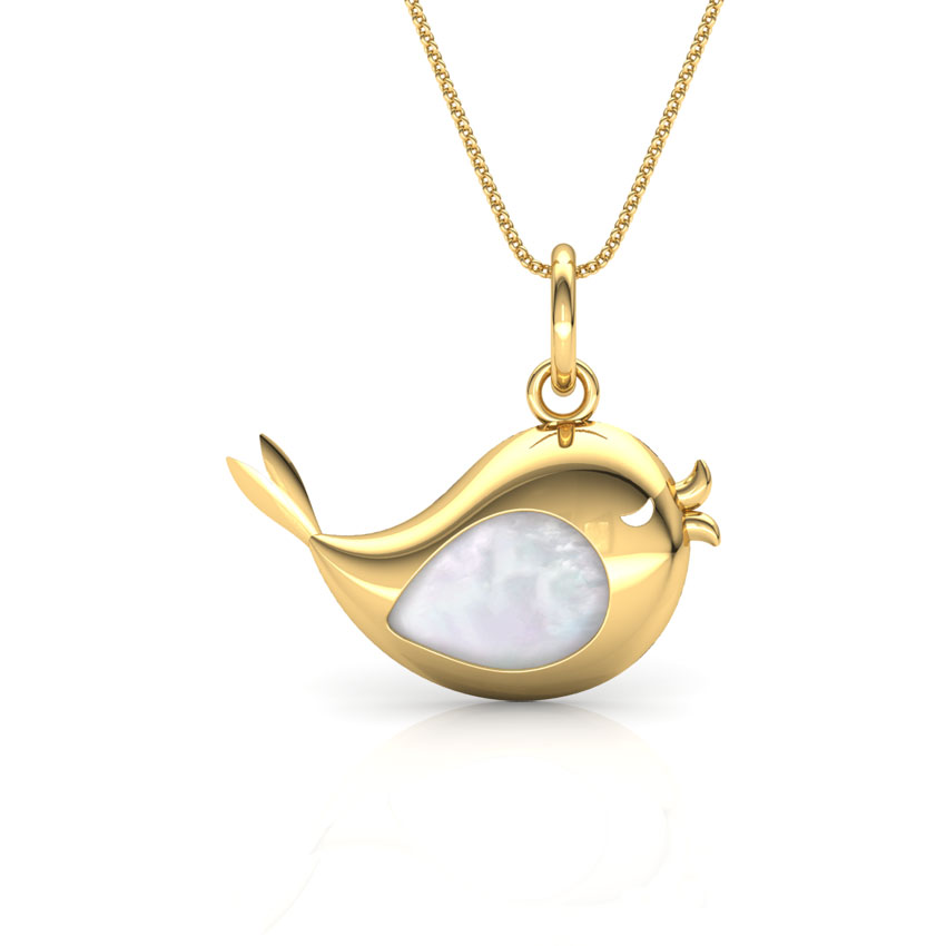 Chirpy Birdy Mother of Pearl Pendant