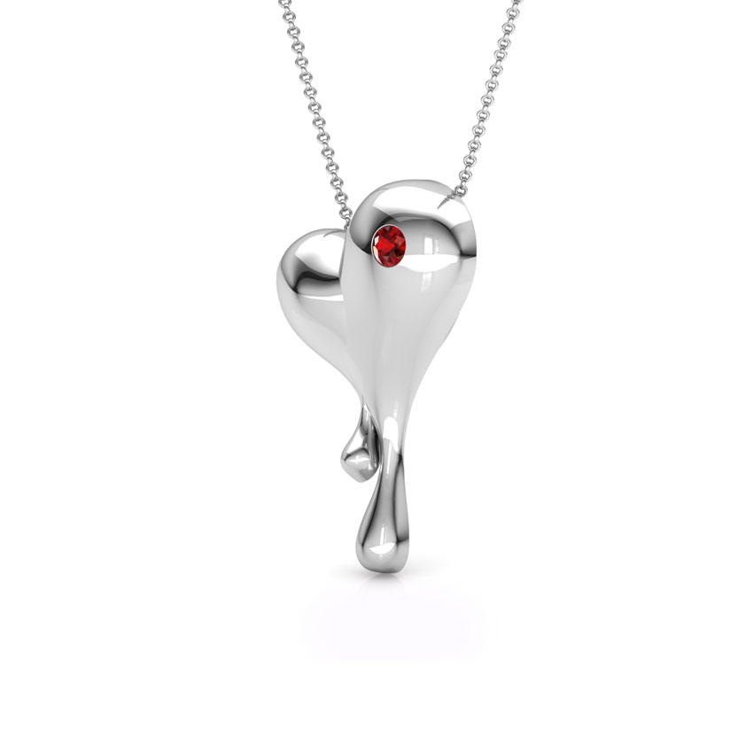 You Melt My Heart Gemstone Pendant
