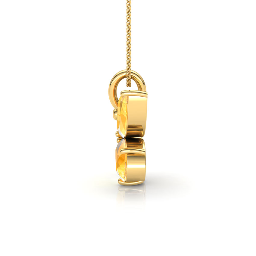 Glitter Butterfly Gemstone Pendant