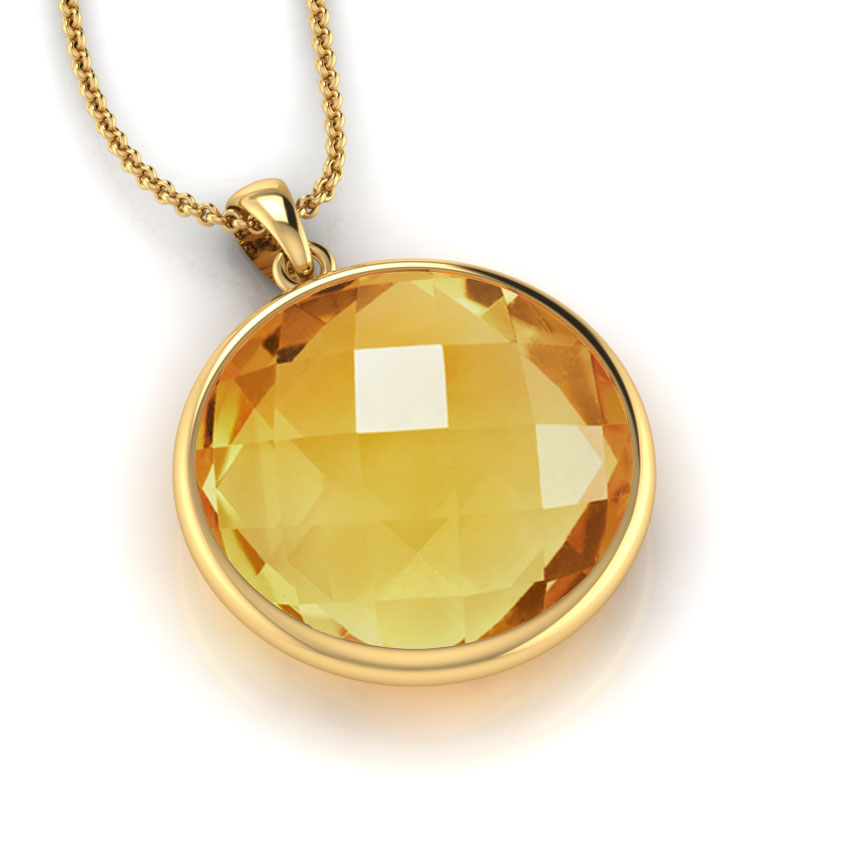 Claire Citrine Pendant