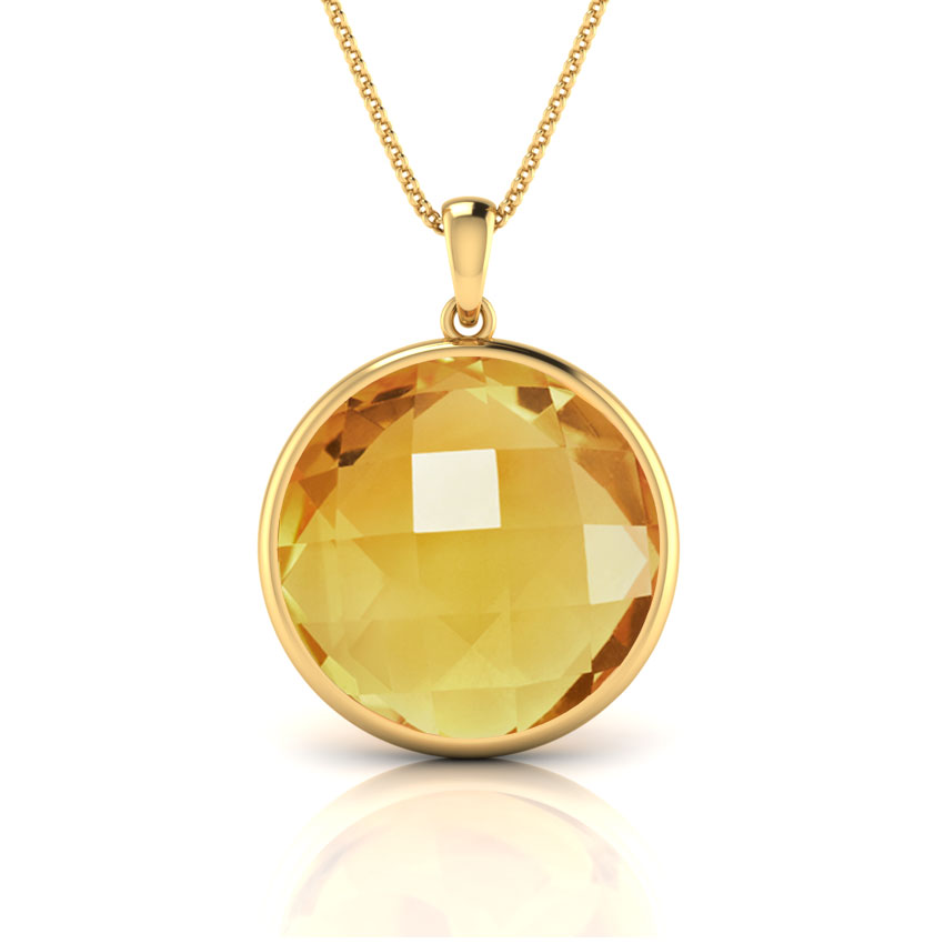 Claire Citrine Pendant