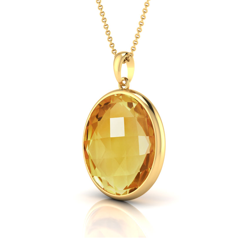 Claire Citrine Pendant