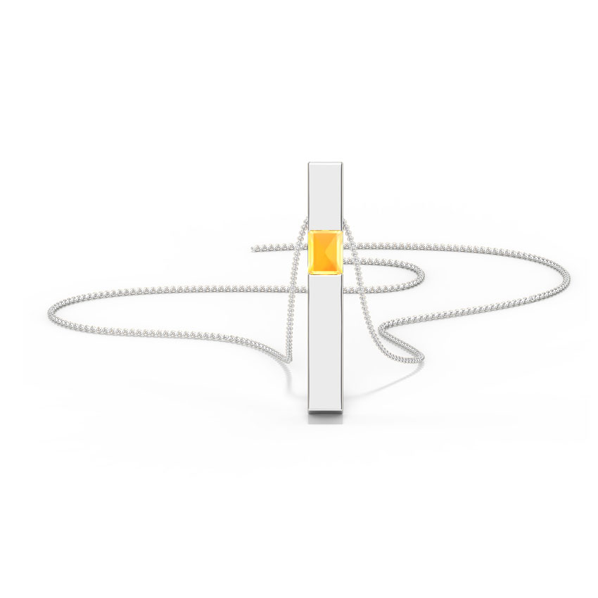 Personalised Baguette Pendant