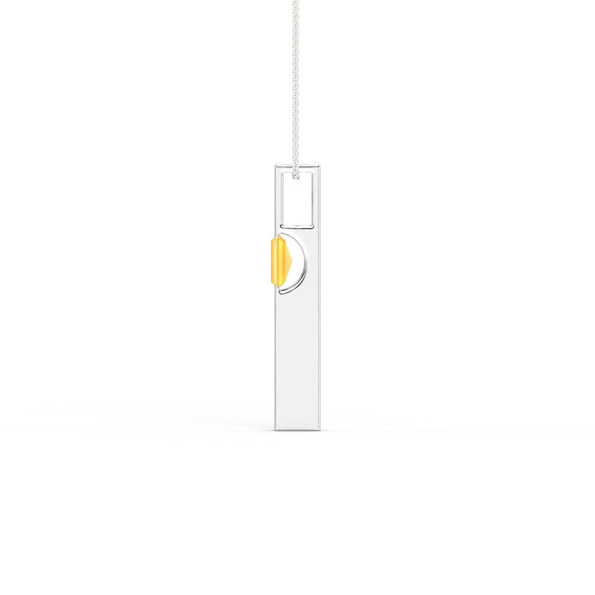 Personalised Baguette Pendant