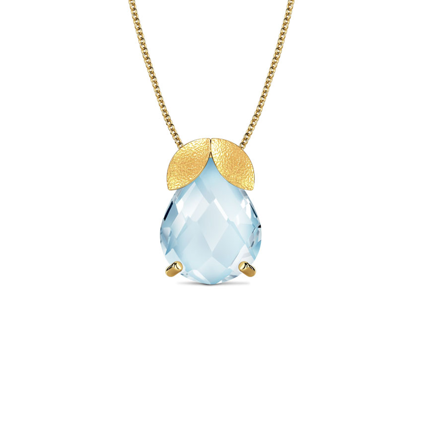 Poire Topaz Gemstone Pendant