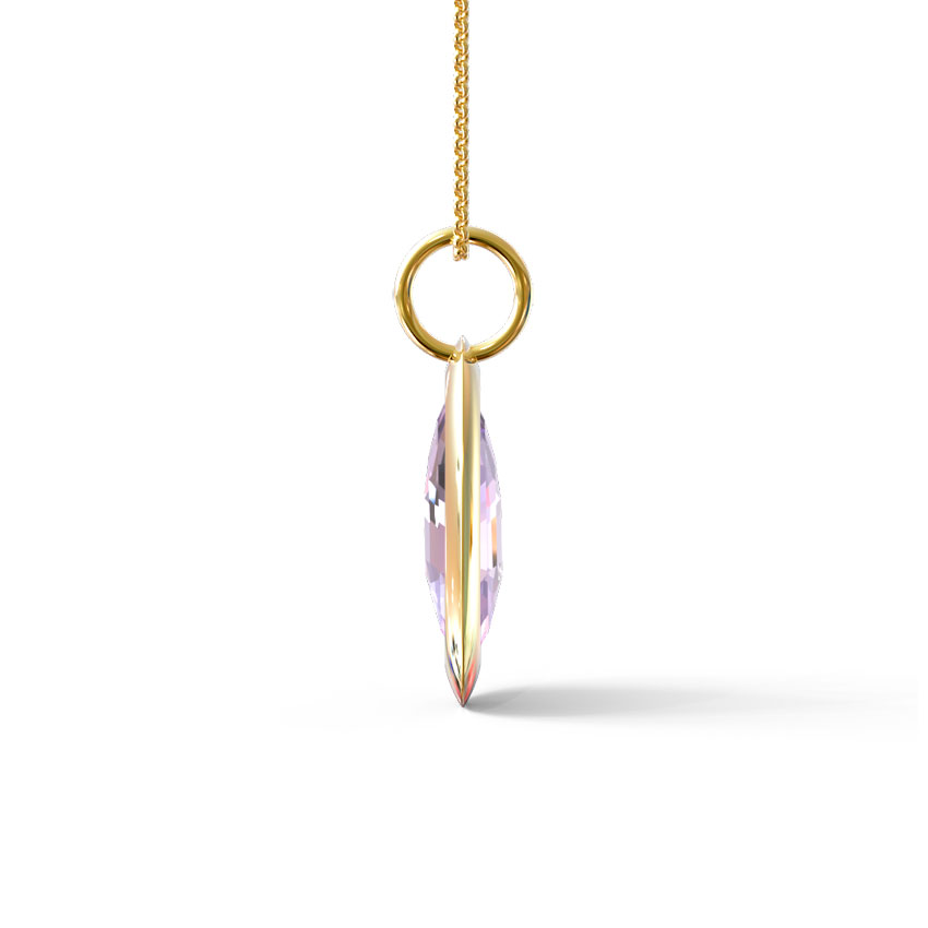 Amethyst Pear Gemstone Pendant