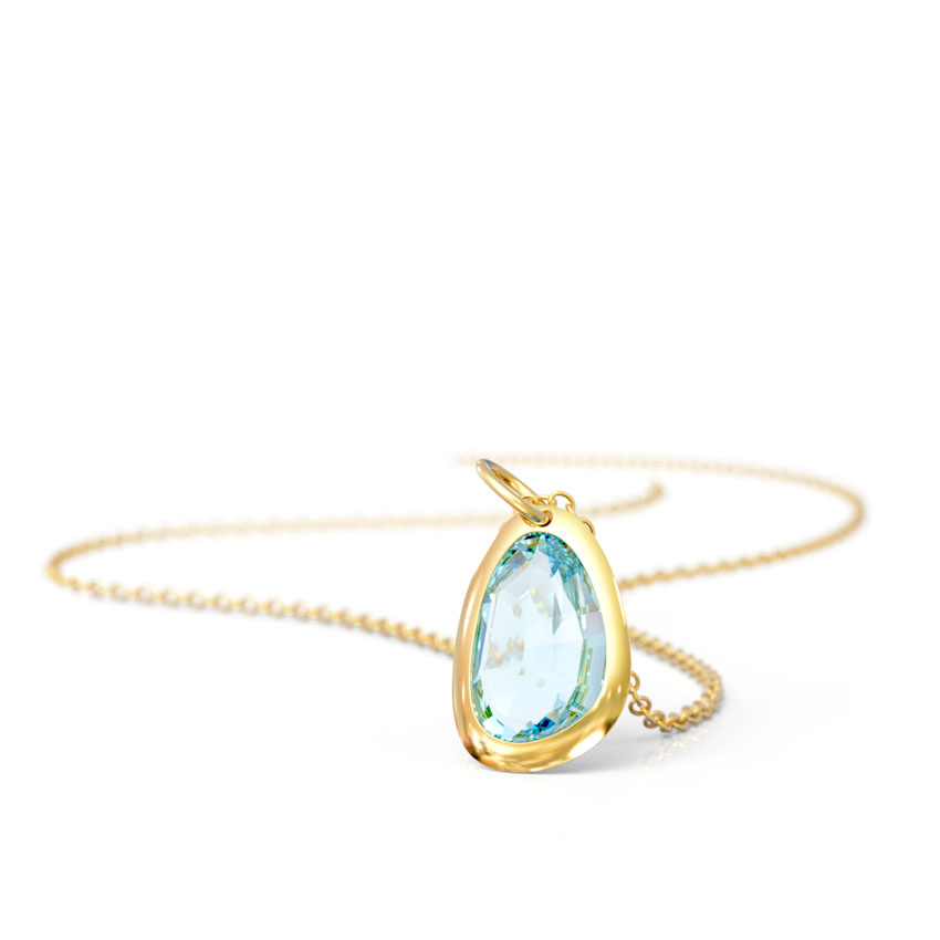 Topaz Pear Pendant