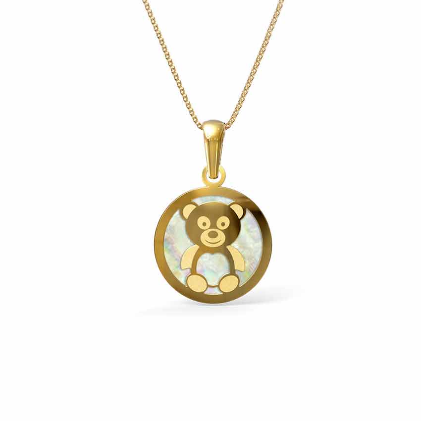 Teddy Mother of Pearl Pendant