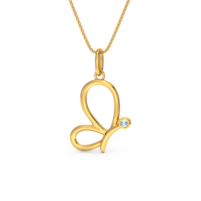 Butterfly Silhouette Pendant