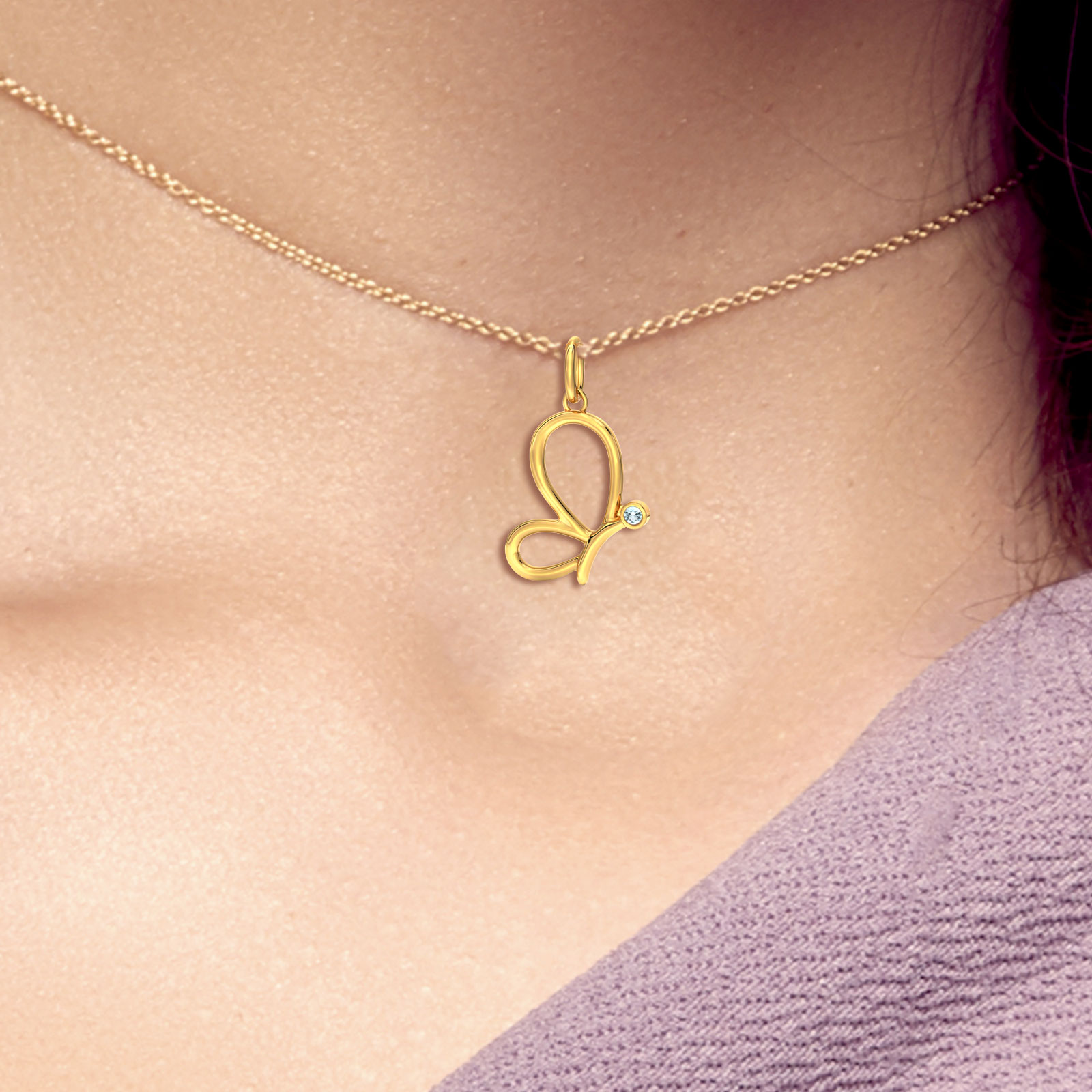 Butterfly Silhouette Pendant Butterfly Silhouette Pendant