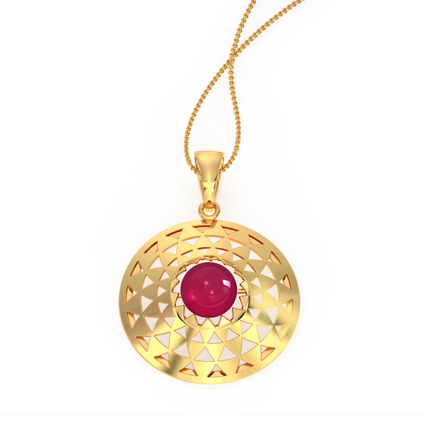 Symmetric Ornate Gemstone Pendant Symmetric Ornate Gemstone Pendant