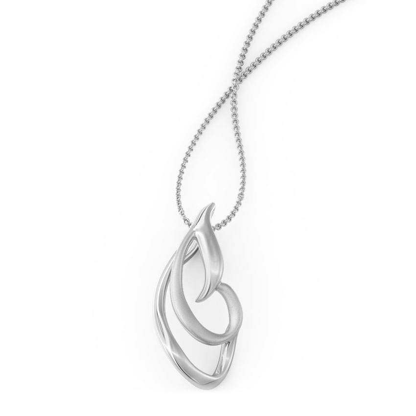 Incurve Platinum Pendant