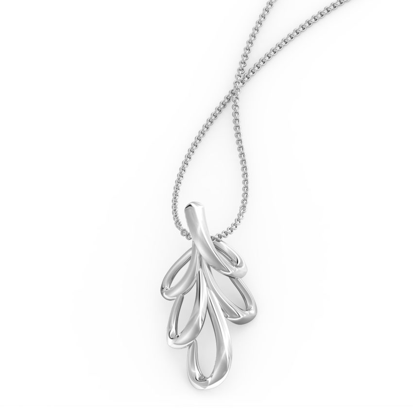 Incurve Bow Platinum Pendant