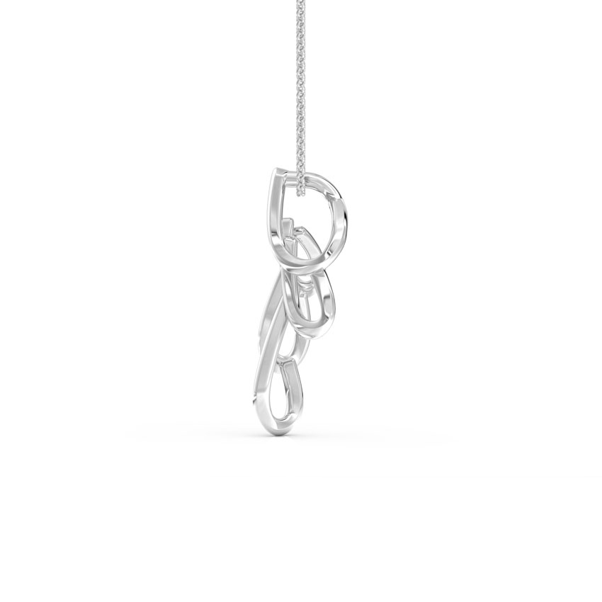 Incurve Bow Platinum Pendant
