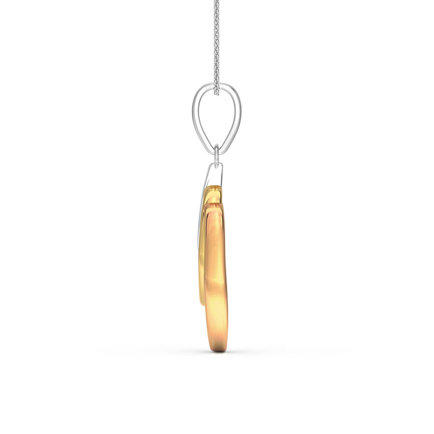 Trio Droplet Gold Pendant