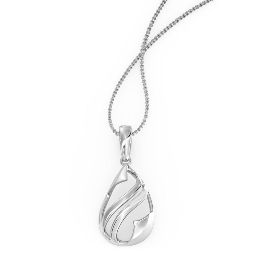 Enfold Pear Platinum Pendant
