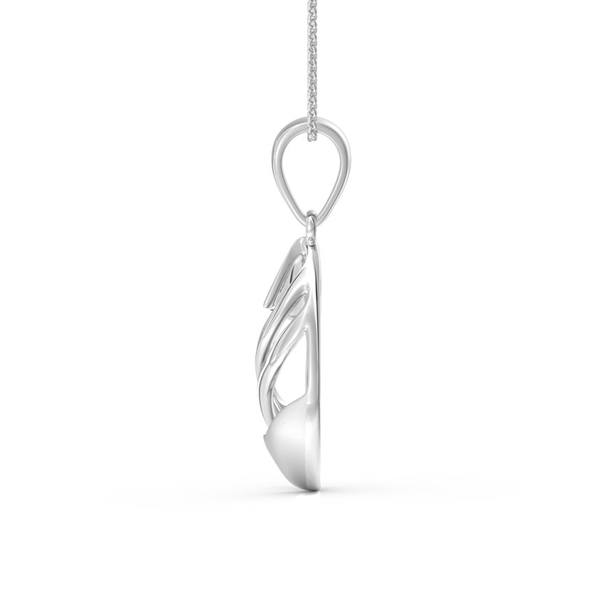 Enfold Pear Platinum Pendant