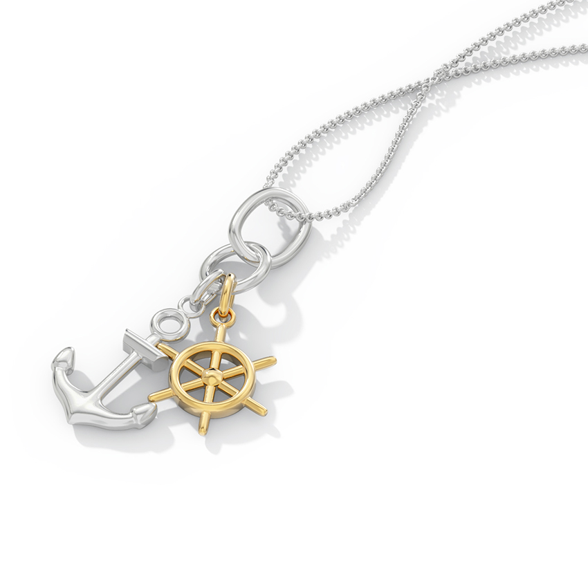 Sailor Charm Gold Pendant