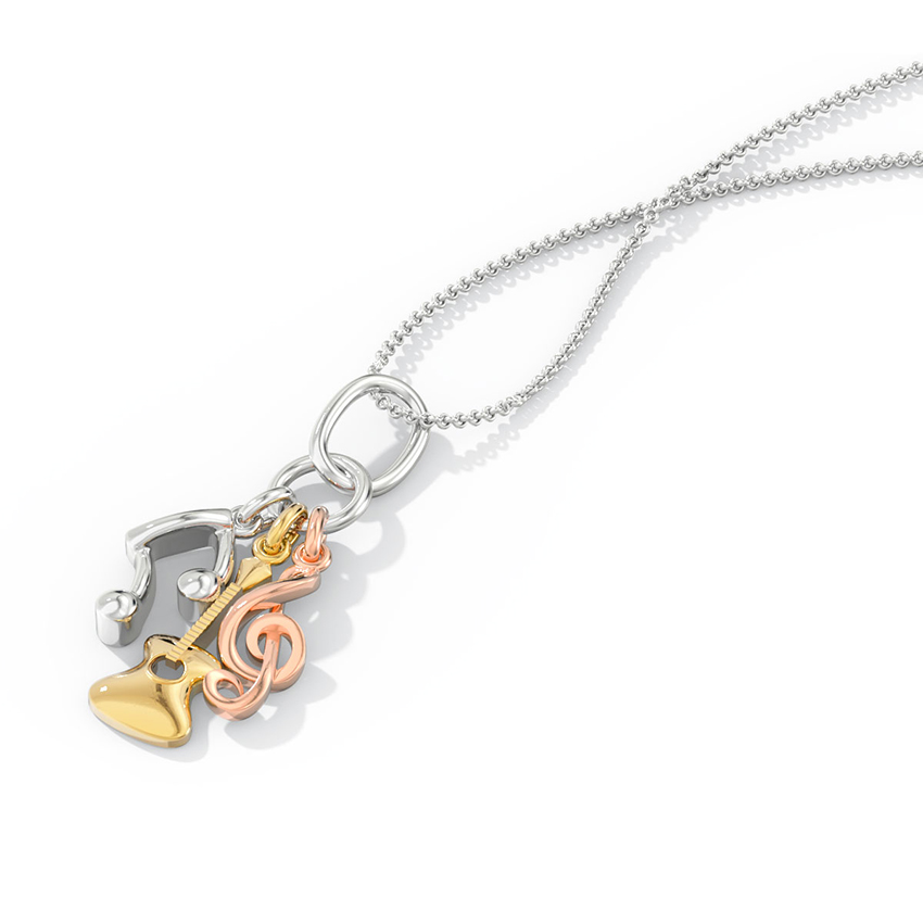 Music Charm Gold Pendant Music Charm Gold Pendant
