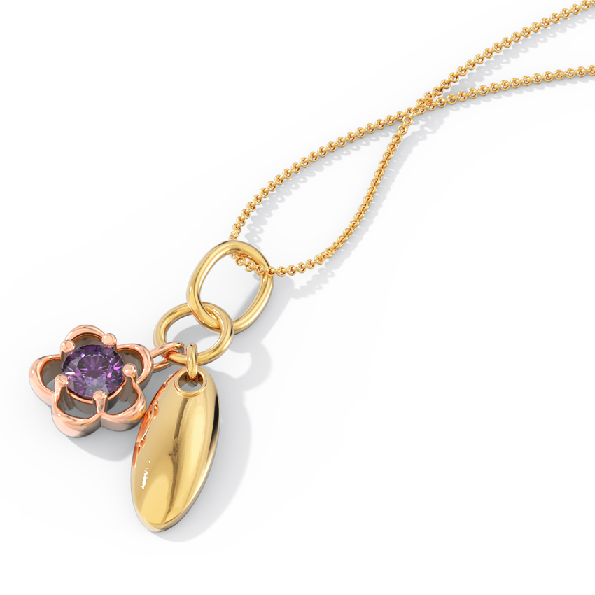 Floret Charm Gemstone Pendant