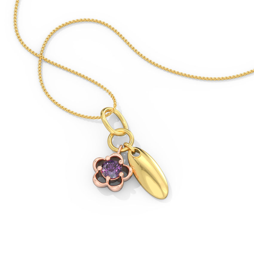 Floret Charm Gemstone Pendant