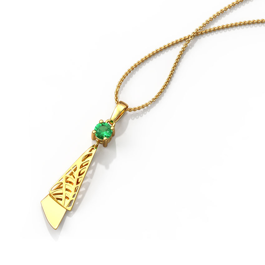 Sleek Cutout Pendant