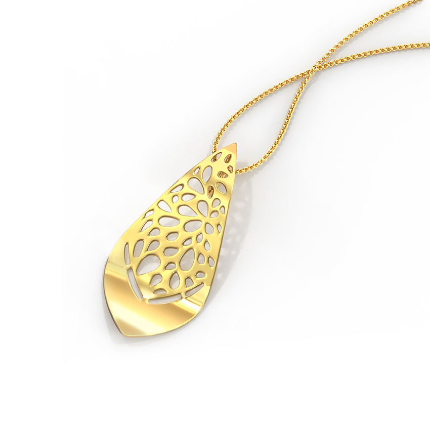 Curved Cutout Pendant