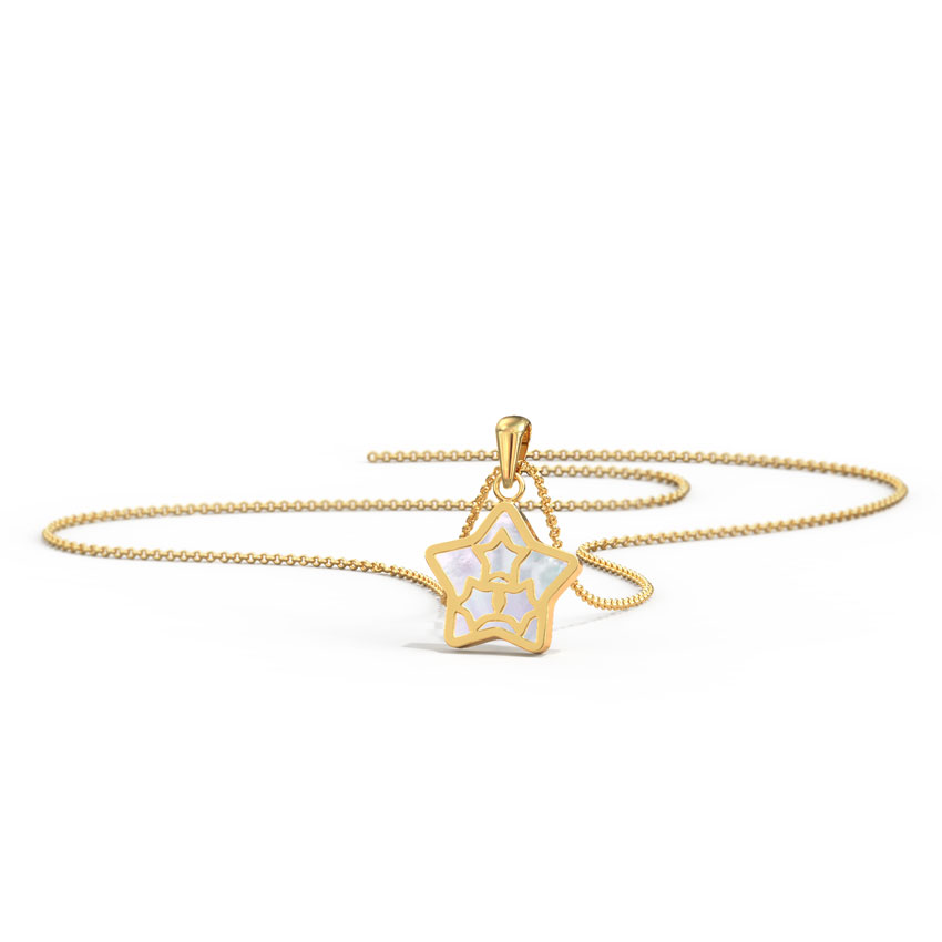 Starry Mother of Pearl Pendant