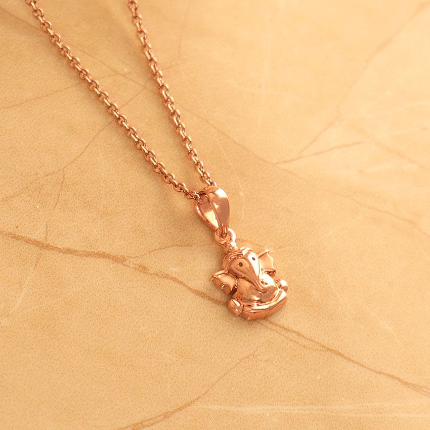 Adorable Ganesha Gold Pendant