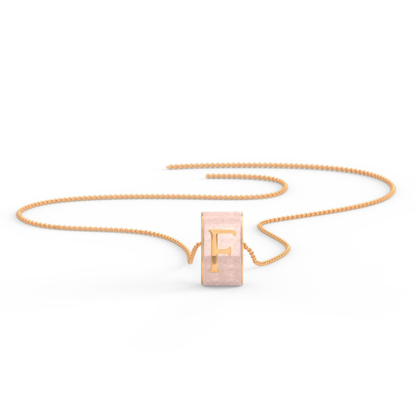Alphabet F Vibrant Gold Pendant Alphabet F Vibrant Gold Pendant