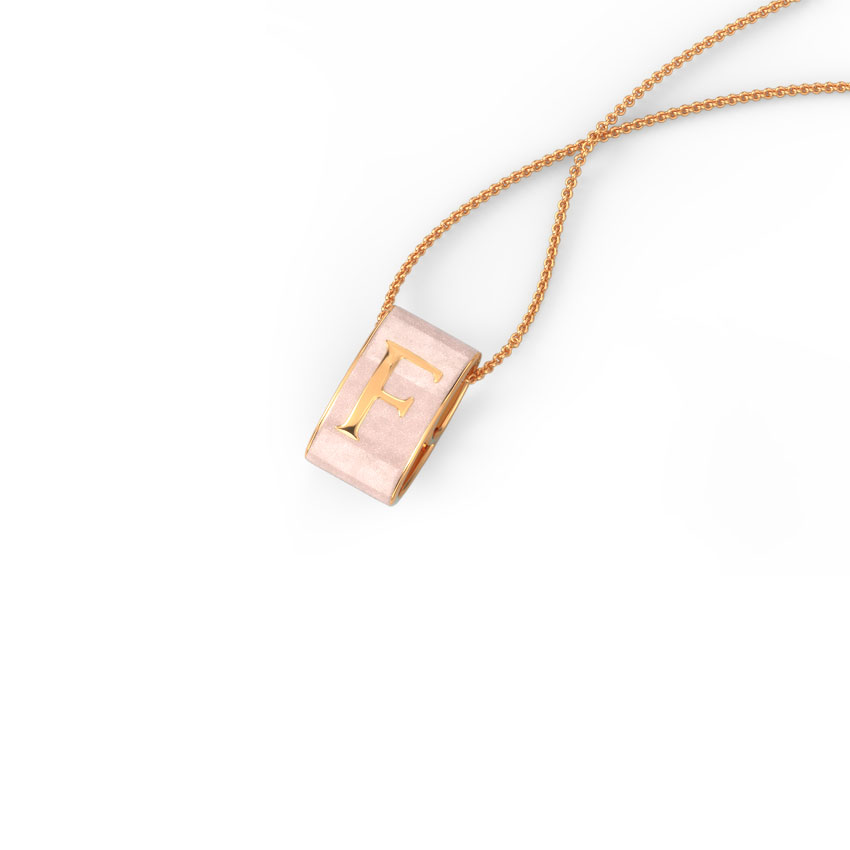 Alphabet F Vibrant Gold Pendant Alphabet F Vibrant Gold Pendant