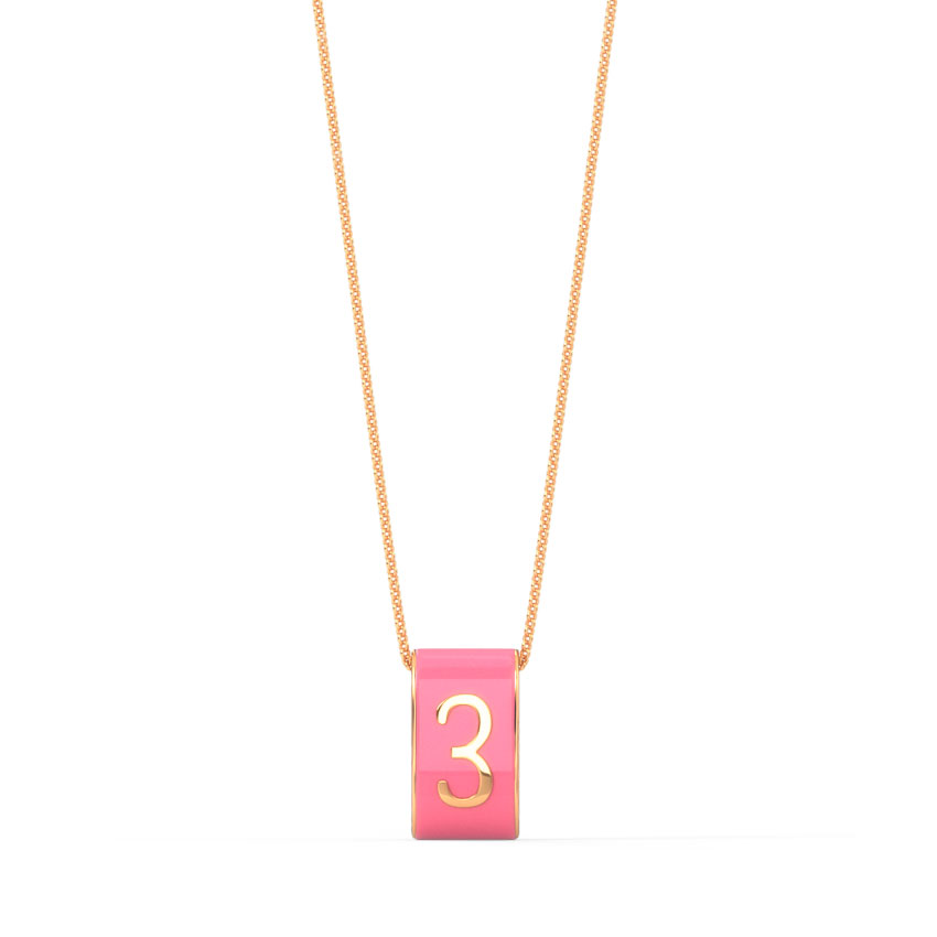 Number 3 Vibrant Pendant