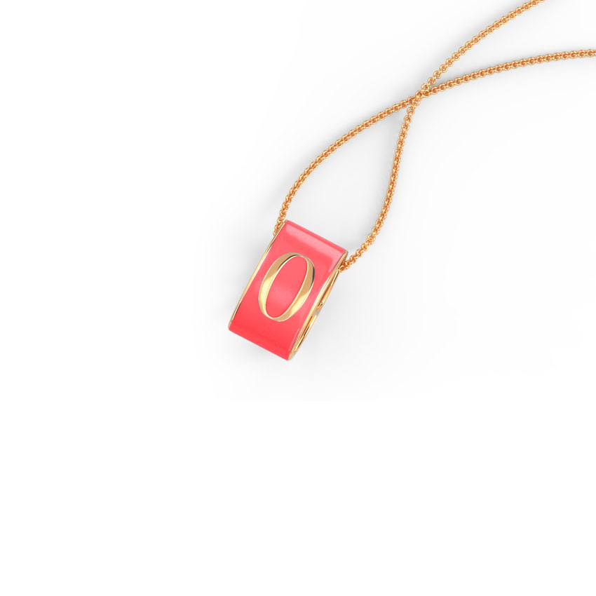 Number 0 Vibrant Gold Pendant