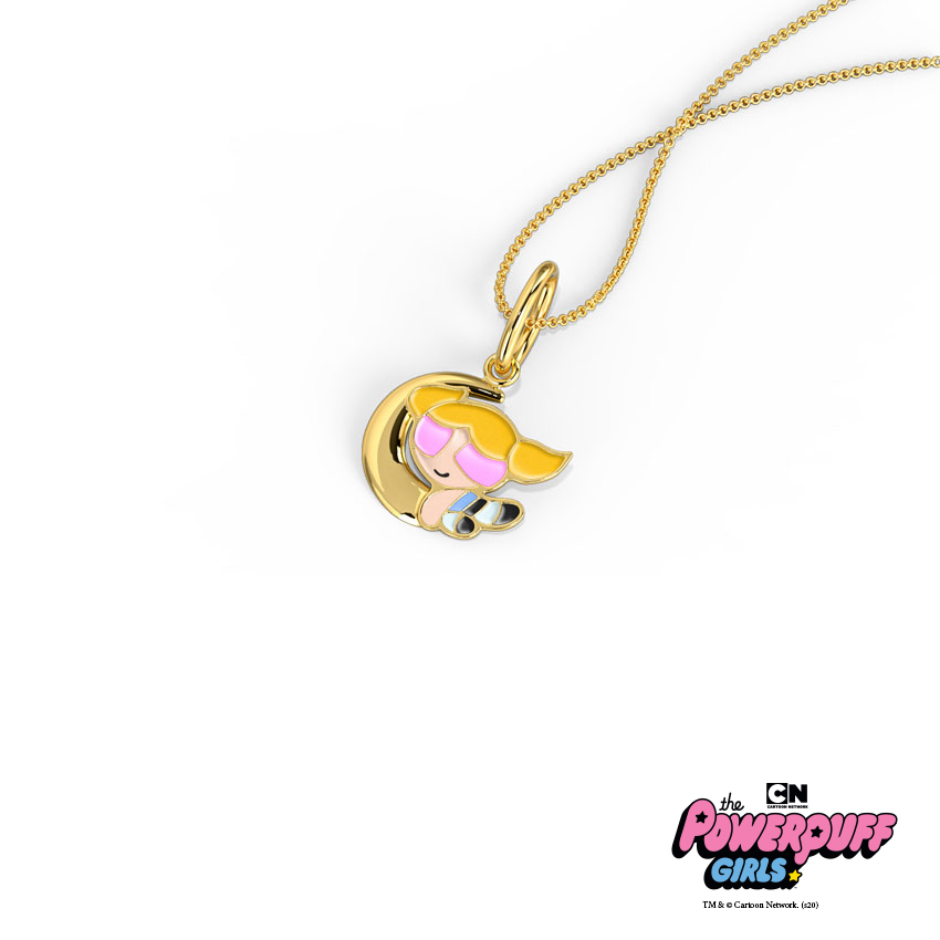 Crescent Bubbles Kids' Gold Pendant Crescent Bubbles Kids' Gold Pendant