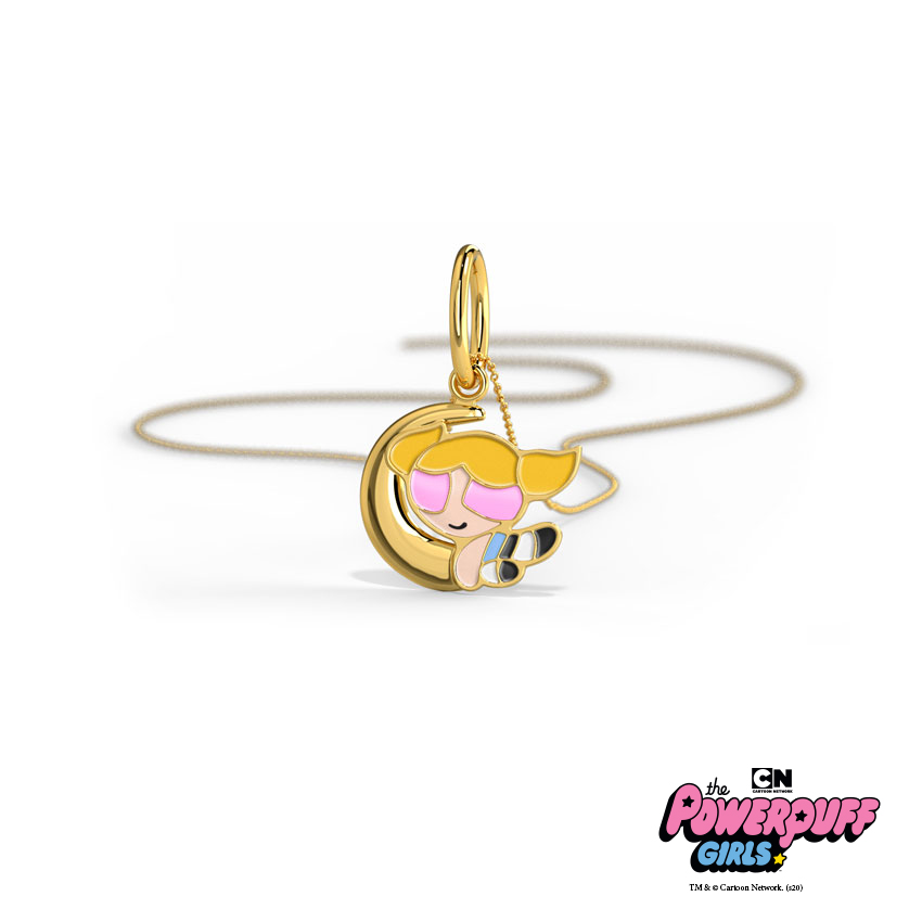 Crescent Bubbles Kids' Gold Pendant Crescent Bubbles Kids' Gold Pendant