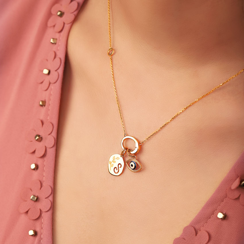 Gold Pendants 14 Karat Yellow Gold Cutout Personalised Charm