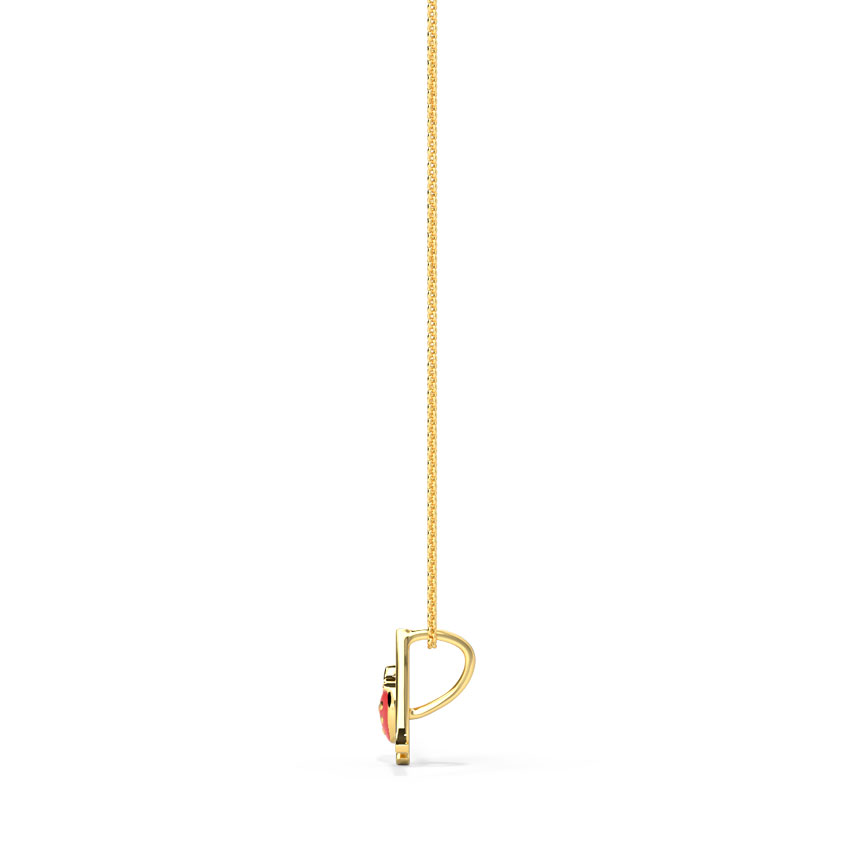 Berry Alphabet A Kids' Gold Pendant Berry Alphabet A Kids' Gold Pendant