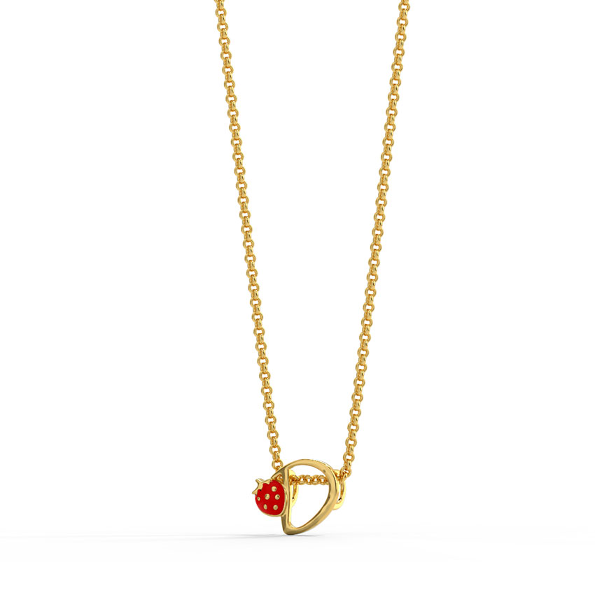 Berry Alphabet D Kids' Pendant