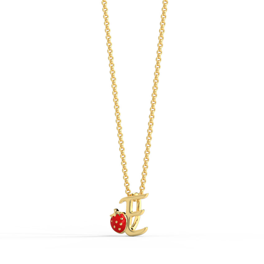 Berry Alphabet E Kids' Pendant