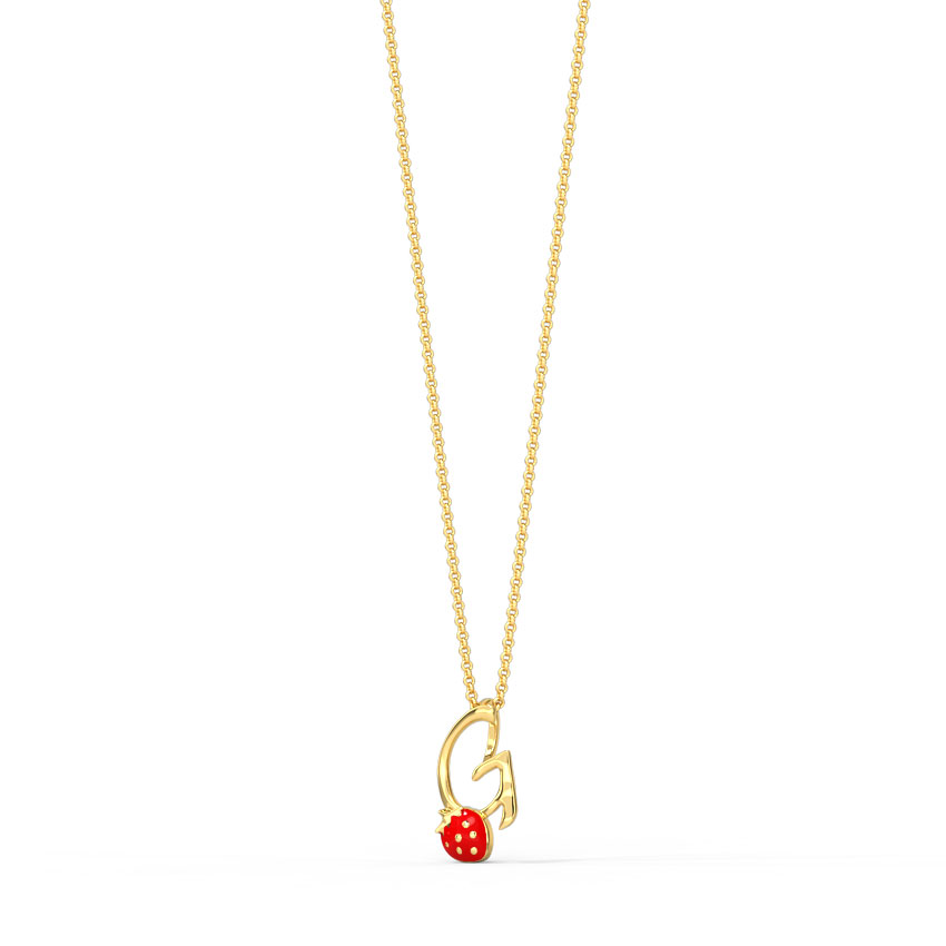 Berry Alphabet G Kids' Pendant