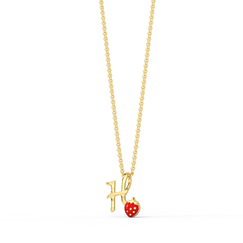 Berry Alphabet H Kids' Pendant