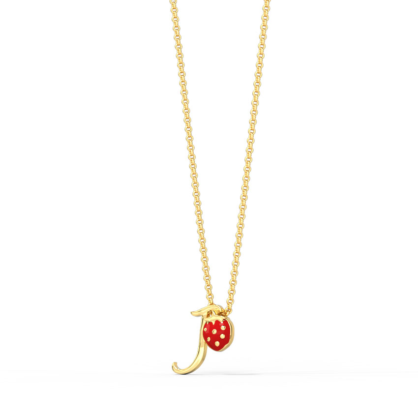 Berry Alphabet J Kids' Pendant
