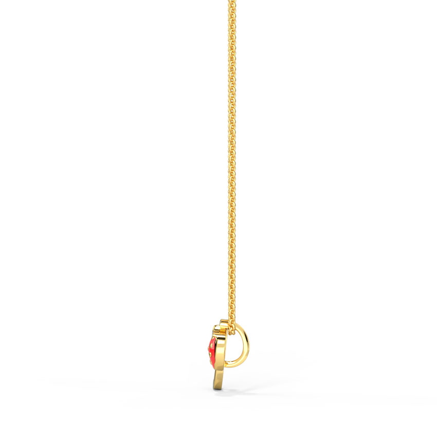 Berry Alphabet J Kids' Gold Pendant