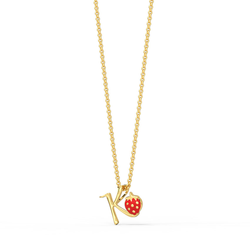 Berry Alphabet K Kids' Pendant
