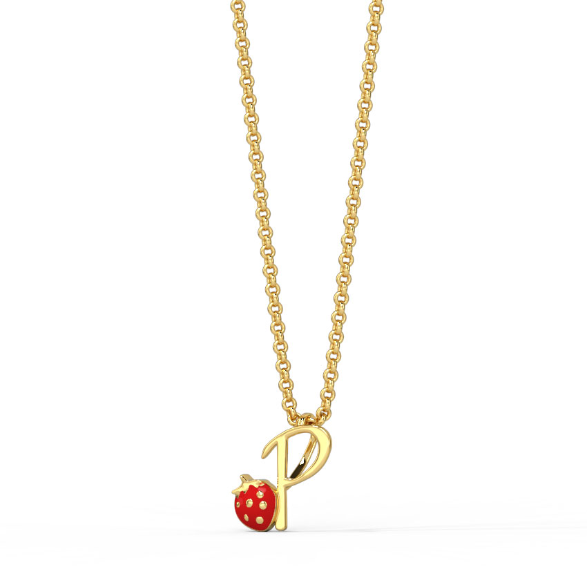 Berry Alphabet P Kids' Pendant